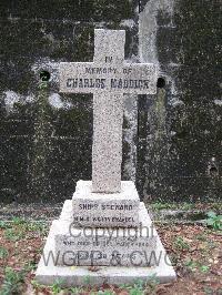 Hong Kong Cemetery - Maddick, Charles